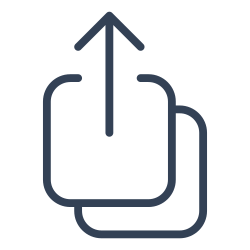 Line style backup icon