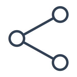 Line style share icon
