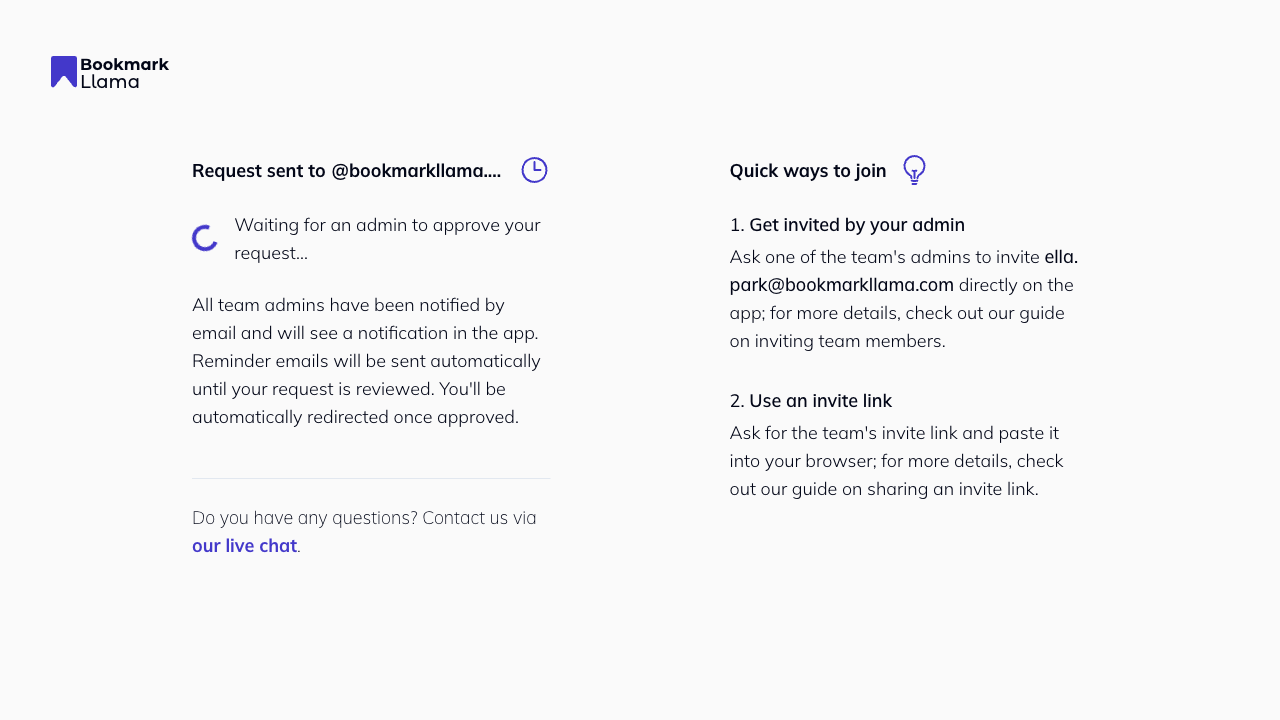 Manual request pending