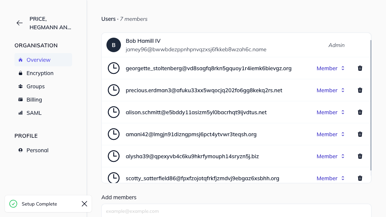Organization overview