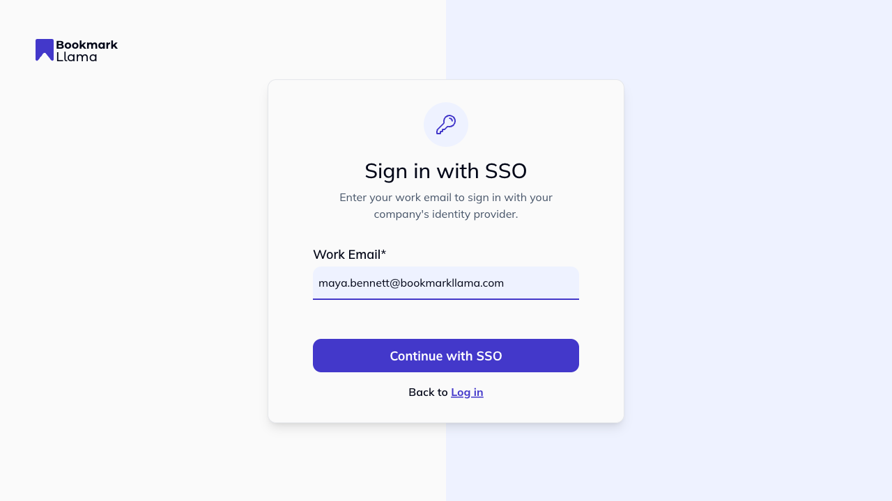 Work email entered on signup flow